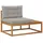 vidaXL Outdoor Endsofa Natur 115 x 83 x 73 cm Massivholz grau