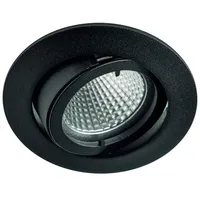 Rutec Licht Einbaustrah. mattschwarz ALU55372Mschwenkbar DA68mm o.Sprengring