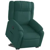 vidaXL Relaxsessel mit Aufstehhilfe Polyester 50 x 99 x 59,2 cm Dunkelgrün