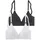 PETITE FLEUR Bralette-BH Damen schwarz+weiß Gr.70B