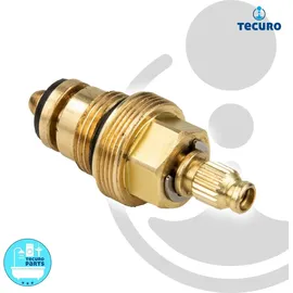 tecuro Universal Ventil Oberteil 3/8 Zoll Messing - Gold