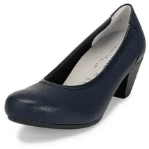 VITAFORM Pumps Damen Weite H Hirschleder Marine, 37 - 37 EU