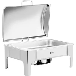 Chafing Dish - GN 1/1 - Royal Catering - 8,5 L - 2 Brennstoffzellen - halbrund RCCD-RT10_9L