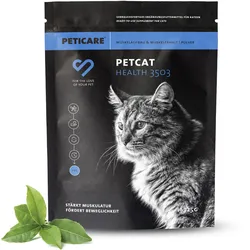 Peticare Muskulatur Pulver für Katzen, mit essenziellen Aminosäuren, Kollagen 125 g