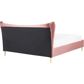 Beliani Chaleix 180 x 200 cm Rosa/Gold