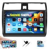 1G+32G CAMECHO Android 13 Autoradio 2 Din für Suzuki Swift 2003-2010 mit Mirror Link, 10.1 Zoll Touchscreen Autoradio Doppel Din mit Bluetooth GPS Navi WiFi FM/RDS/USB Lenkradsteuerung+Rückfahrkamera