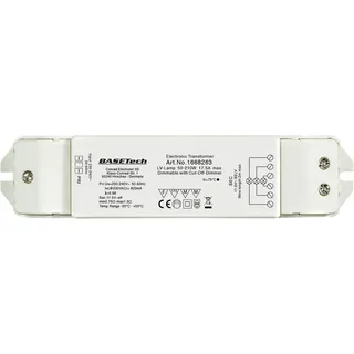 BASETECH BT-1668263 Halogen Transformator 12 V 50 - 210 W dimmbar mit Phasenabschnittdimmer