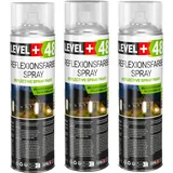 Level + Reflektierende Sprayfarbe Grau 1,5 l