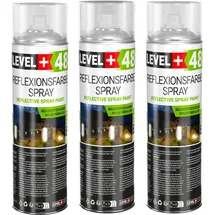 Level + Reflektierende Sprayfarbe Grau 1,5 l
