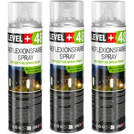 Level + Reflektierende Sprayfarbe Grau 1,5 l