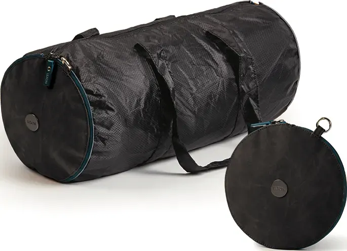 Packable Tasche schwarz klappbar