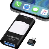 ZARMST 256GB USB Stick für Phone, Speicherstick Externer Speichererweiterung Fotostick, Flash Laufwerk für Android Handy Computer Laptop PC, Kopieren von Bildern Videos Mit Einem klick (Black)