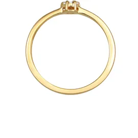 Elli DIAMONDS Ring Solitär Verlobung Diamant (0.045 ct.) 585 Gelbgold