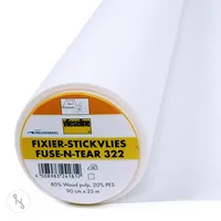Vlieseline Fixier-Stickvlies Meterware 90 cm breit weiß,