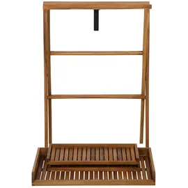 Siena Garden Caruna Tablett Tisch 45 x 70 x 91 cm braun klappbar