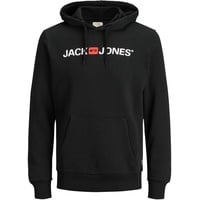 JACK & JONES Logo Sweatshirt mit Kapuze in Navy Blazer-M