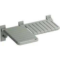 Duschklappsitz „Serie 801“ in Felsgrau, links