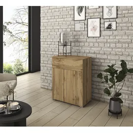 OTTO home Sideboard PARIS (1 St), Moderne 72cm breite grifflose Kommode, vielseitig einsetzbar braun
