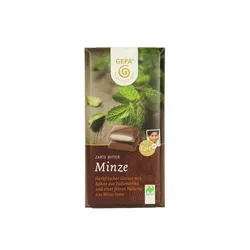 GEPA Zartbitter Minze Schokolade bio