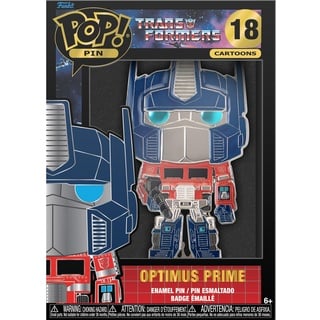 Funko Large Pop! Enamel Pin - Optimus Prime - Transformers: Optimus Prime Chase Group Emaille-Nadeln - Niedliche Brosche Zum Sammeln - Für Rucksäcke & Taschen - Geschenkidee - TV Fans