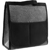 Geräumige Und Komfortable Kofferraumtasche Aus Filz Mit Klettverschluss, Werkzeugtaschengröße, Schwarze Aufbewahrungstasche Für Den Kofferraum, Praktisches Zubehör