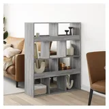 vidaXL Raumteiler Grau Sonoma 100x33x125,5 cm Holzwerkstoff