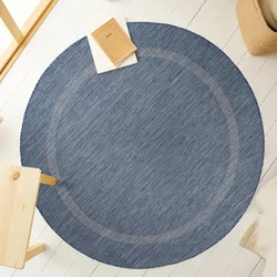 Outdoorteppich AYYILDIZ TEPPICHE "RELAX 4311", blau, H:5mm Ø:200cm, Polypropylen, Teppiche, pflegeleicht, robust, In- und Outdoor geeignet, große Farbauswahl