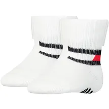 Tommy Hilfiger 2er Pack TOMMY HILFIGER FLAG Baby-Socken 001 - white 15-18