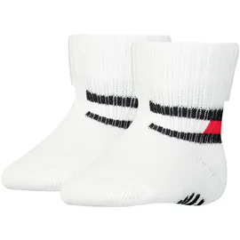 Tommy Hilfiger 2er Pack TOMMY HILFIGER FLAG Baby-Socken 001 - white 15-18