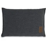Knit Factory Jesse Zierkissen 60 x 40 cm Anthrazit