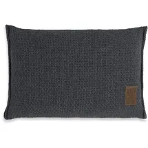 Knit Factory Jesse Zierkissen 60 x 40 cm Anthrazit