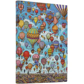 paperblanks ltd. 18-Monatskalender Festival der Ballons 2026-2027 Midi Horizontal