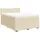 vidaXL Boxspringbett mit Matratze Creme 140x200 cm Stoff
