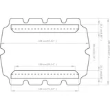 vidaXL Ersatzdach für Hollywoodschaukel Anthrazit 188/168x145/110 cm