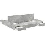 vidaXL Moderner Bettrahmen 200 x 200 cm Grau