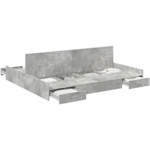 vidaXL Moderner Bettrahmen 200 x 200 cm Grau