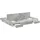 vidaXL Moderner Bettrahmen 200 x 200 cm Grau