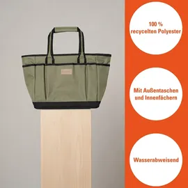 Gardena Gartentasche für Gartenwerkzeug mit mehreren Taschen grün