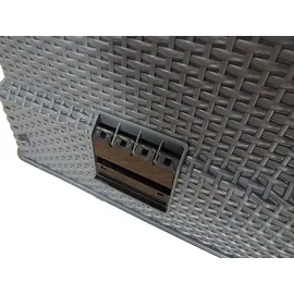 Dehner Premium Katzentoilette Jolie, inkl. abnehmbarer Haube, ca. 69 x 42 x 41 cm, grau