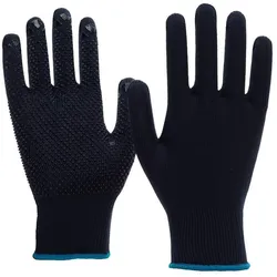 AS Arbeitsschutz Arbeitshandschuhe | 12 Paar Nitras Strickhandschuhe | blau | Gr. 10
