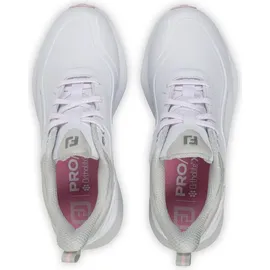 FootJoy Pro SL Golfschuh, Weiß/Weiß/Grau, 39.5 EU weit
