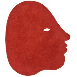nanimarquina - Talk Talk Wollteppich, small, 85 x 95 cm, ziegelrot