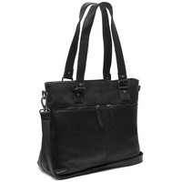 The Chesterfield Brand Rome Shopper Tasche Leder 38 cm Laptopfach Schwarz