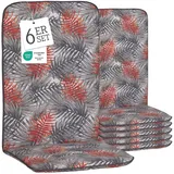 Beo Hochlehner Gartenstuhlauflage Bali - 6er Set - 114 x 47 cm - Gartenstuhlkissen Outdoor - Waschbar, UV-beständig, Atmungsaktiv & Oeko-TEX Zertifiziert - Baumwolle & Extra Dickes Polster - Engels