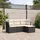 vidaXL Garten-Lounge-Set 4-tlg. schwarz