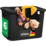 Novaliv Novaliv, Aufbewahrungsbox, Bad Organizer Kleiderschrank Schubladen Ordnungssystem Schwarz Wohnmobil (35 x 25 x 25 cm)