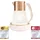 Russell Hobbs Wasserkocher Glas [1,7L, Temperatureinstellung 40-100°] Calm Glas-Wasserkocher mit Soundfunktion weiß 27450-70