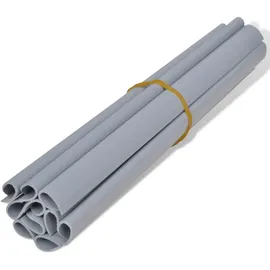 vidaXL Sichtschutzmatte PVC 70 x 19 cm Hellgrau