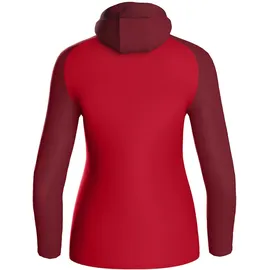 Jako Damen Kapuzenjacke Iconic Rot/Weinrot 40