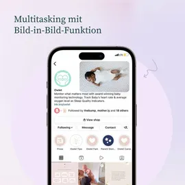 Owlet Dream Sock + Cam 2 - Medizinisch zertifiziertes Baby-Pulsoximeter mit Babyphone 1 St